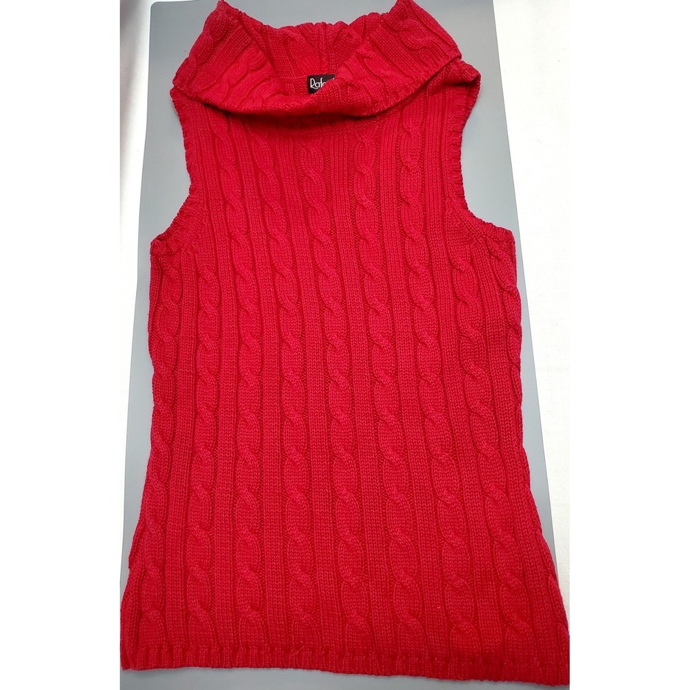 Vintage Rafaella's Cable Knit‎ Sleeveless High Neck Sweater * Size Small * NWT